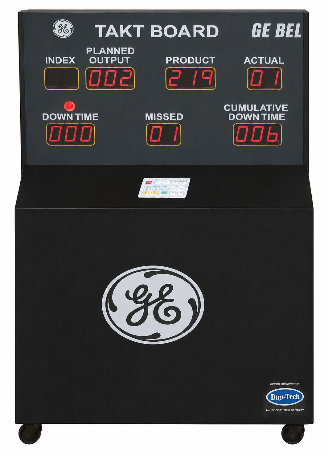 Digitech's first industrial production display delivered to General Electric and BEL in 2001