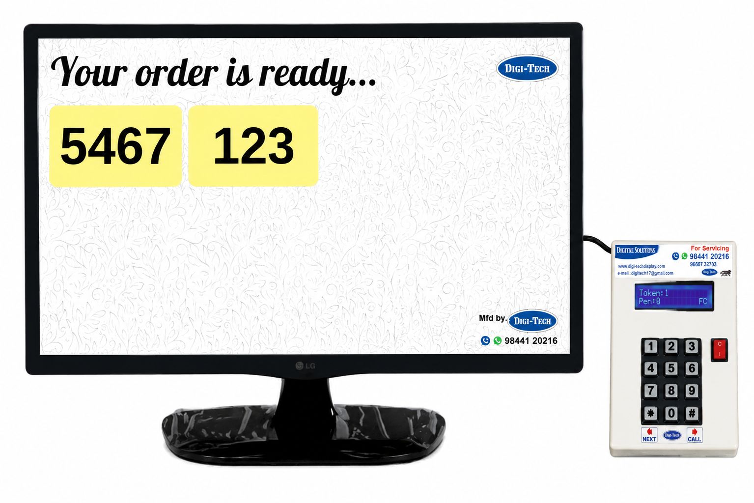 Food Counter / Order-Ready Display System 1
